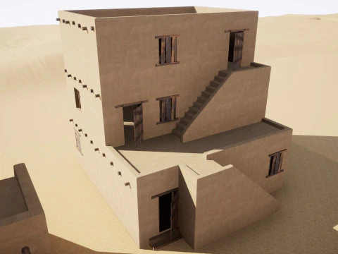 Ancient desert house 3D Model