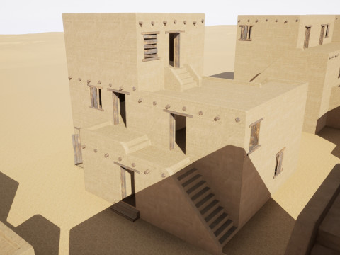 Ancient desert house 3D Model