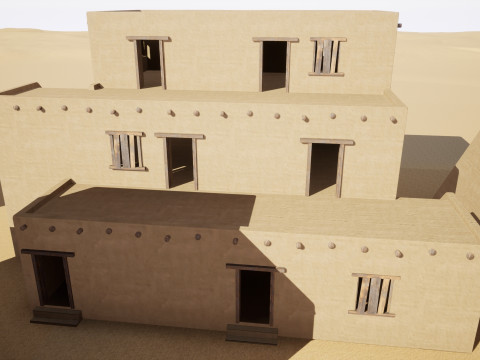Ancient desert house 3D Model