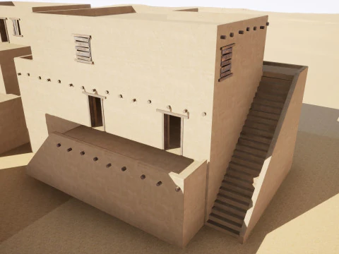 Ancient desert house 3D Model
