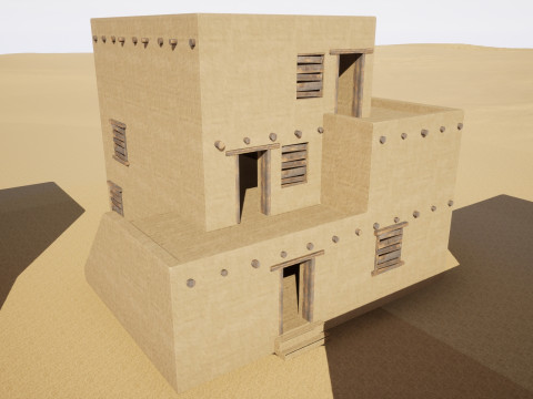 Ancient desert house 3D Model
