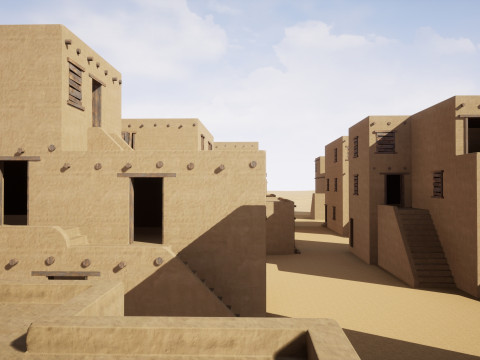 Ancient desert house 3D Model