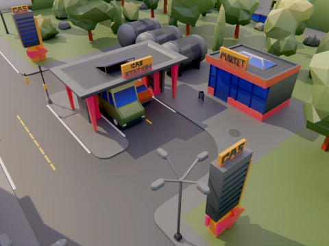 Low Poly Town Asset Pack 3D Model