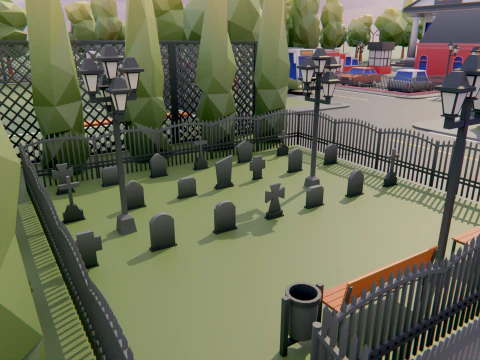 Low Poly Town Asset Pack 3D Model