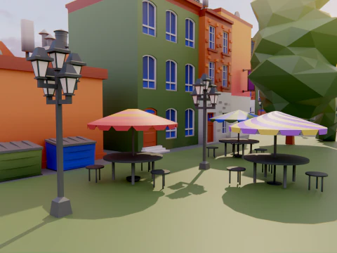 Low Poly Town Asset Pack 3D Model