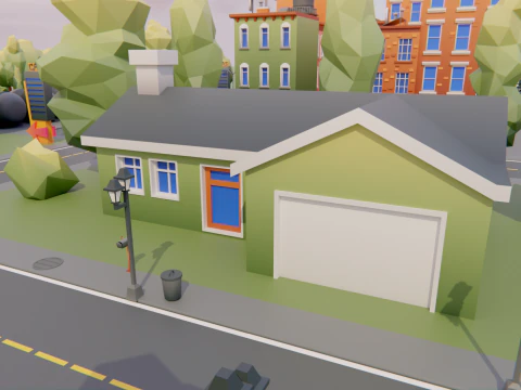 Low Poly Town Asset Pack 3D Model