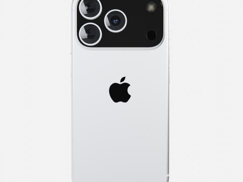 Apple iPhone 17 Pro White 3D Model