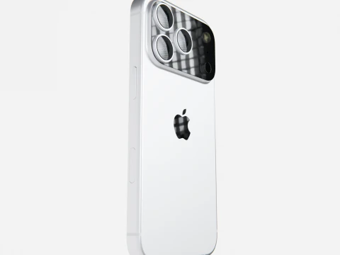 Apple iPhone 17 Pro White 3D Model