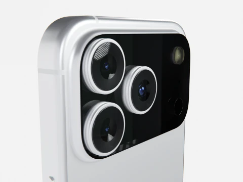 Apple iPhone 17 Pro White 3D Model