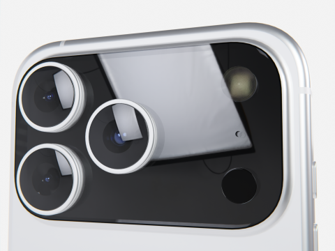 Apple iPhone 17 Pro White 3D 模型