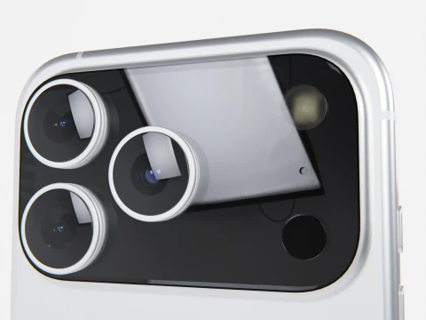 Apple iPhone 17 Pro White 3D Model