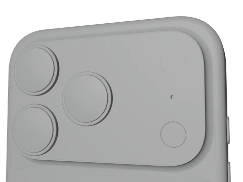 Apple iPhone 17 Pro White 3D Model