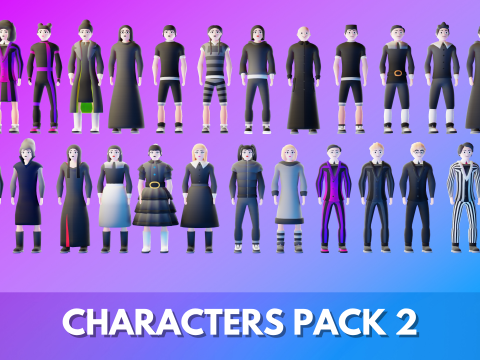 Casual Characters Pack 2 3D 模型