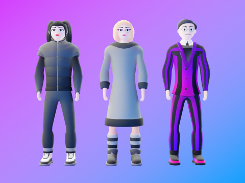 Stylized Characters Pack 2 3D 模型
