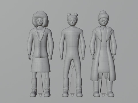 Stylized Characters Pack 2 3D 模型