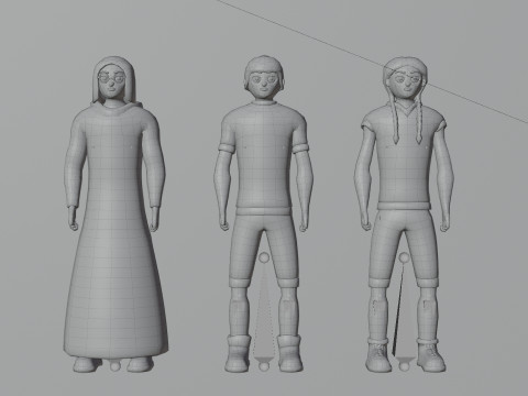 Stylized Characters Pack 2 3D 模型