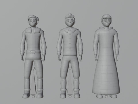 Stylized Characters Pack 2 3D 模型