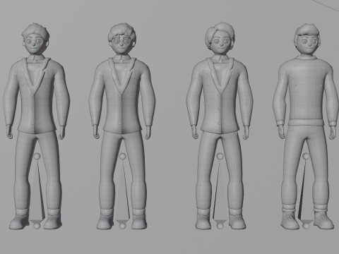 Stylized Characters Pack 2 3D 模型