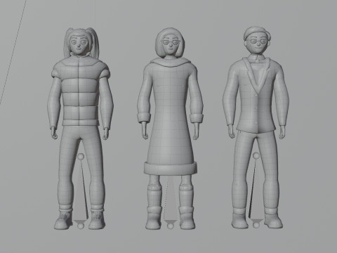 Stylized Characters Pack 2 3D 模型