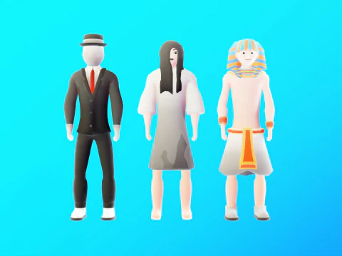 Casual Characters Pack 3 3D Model