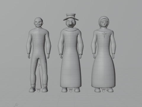 Low Poly Stylized Characters Pack 3 Modelo 3D
