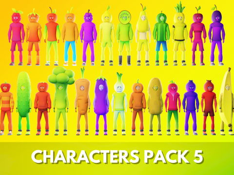 Casual Characters Pack 5 Model 3D