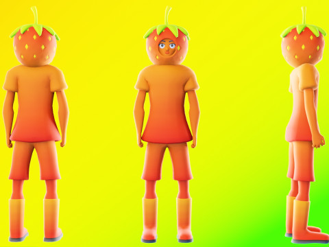 Low Poly Stylized Characters Pack 5 3D Model