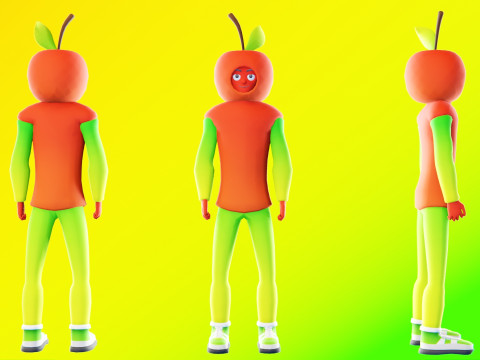 Low Poly Stylized Characters Pack 5 3D Model