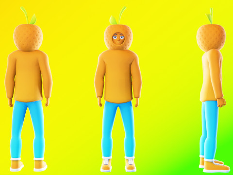 Low Poly Stylized Characters Pack 5 3D Model