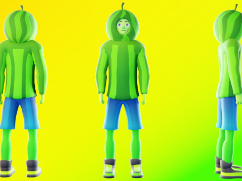 Low Poly Stylized Characters Pack 5 3D Model