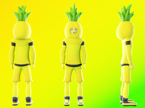 Low Poly Stylized Characters Pack 5 3D Model