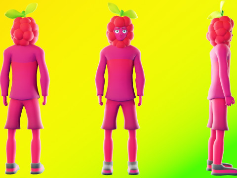 Low Poly Stylized Characters Pack 5 3D Model