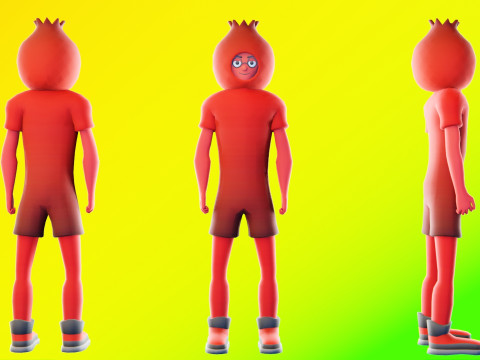 Low Poly Stylized Characters Pack 5 3D Model