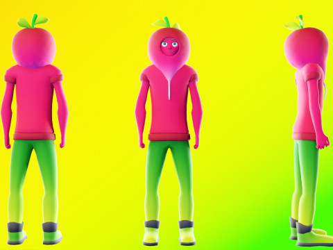 Low Poly Stylized Characters Pack 5 3D Model