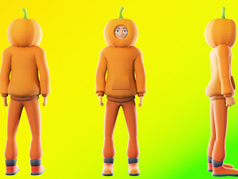 Low Poly Stylized Characters Pack 5 3D Model