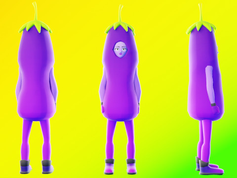 Low Poly Stylized Characters Pack 5 3D Model