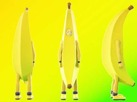 Low Poly Stylized Characters Pack 5 3D Model