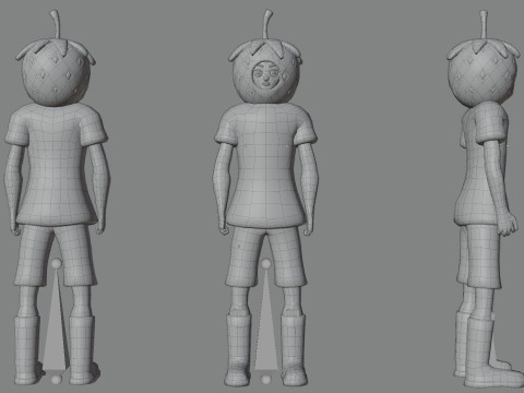 Low Poly Stylized Characters Pack 5 3D Model