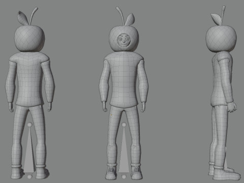 Low Poly Stylized Characters Pack 5 3D Model