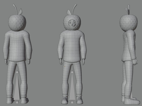 Low Poly Stylized Characters Pack 5 3D Model