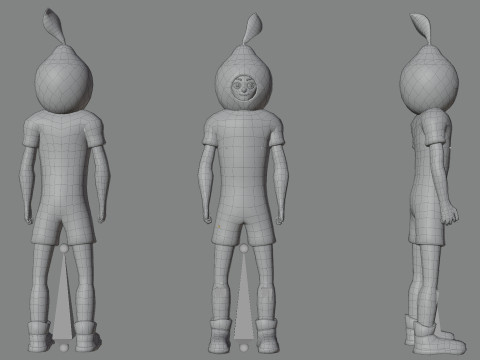 Low Poly Stylized Characters Pack 5 3D Model