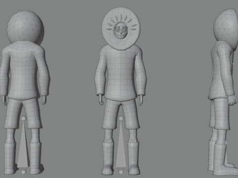 Low Poly Stylized Characters Pack 5 3D Model