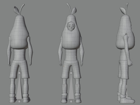 Low Poly Stylized Characters Pack 5 3D Model