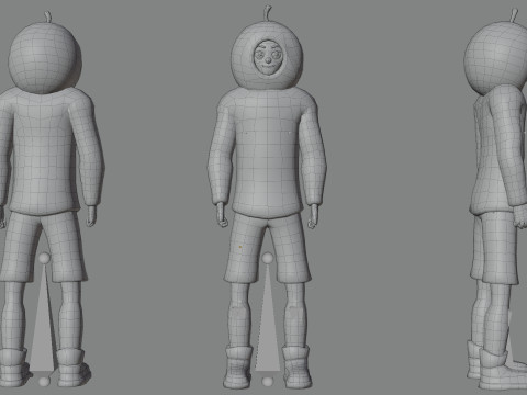 Low Poly Stylized Characters Pack 5 3D Model