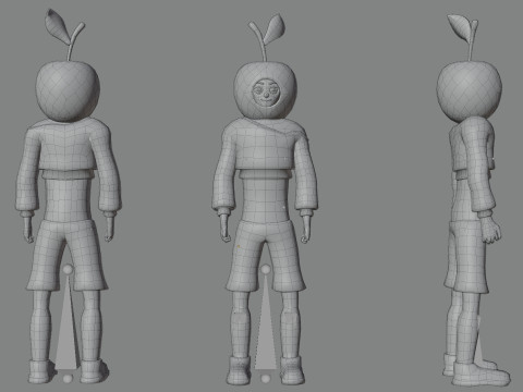 Low Poly Stylized Characters Pack 5 3D Model