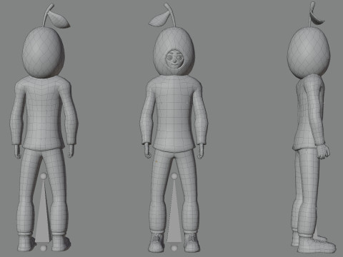Low Poly Stylized Characters Pack 5 3D Model