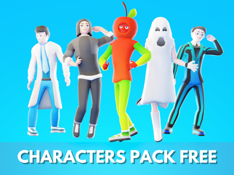 Casual Characters Pack FREE Model 3D
