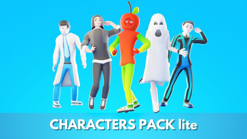 Casual Characters Pack Lite 3D Modell .c4d .max .obj .3ds .fbx .stl .blend 