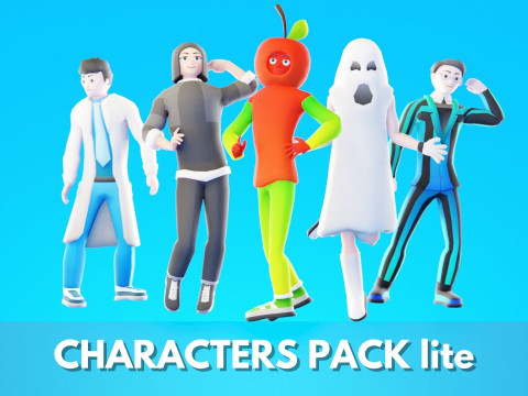 Pack de personnages occasionnels Lite Modèle 3D