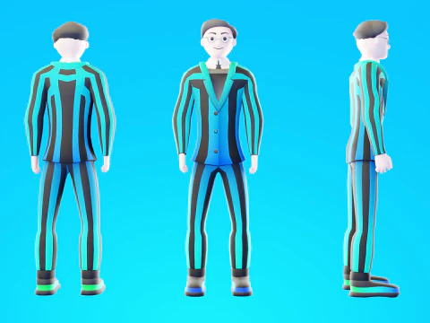 Casual Characters Pack Lite 3D Model